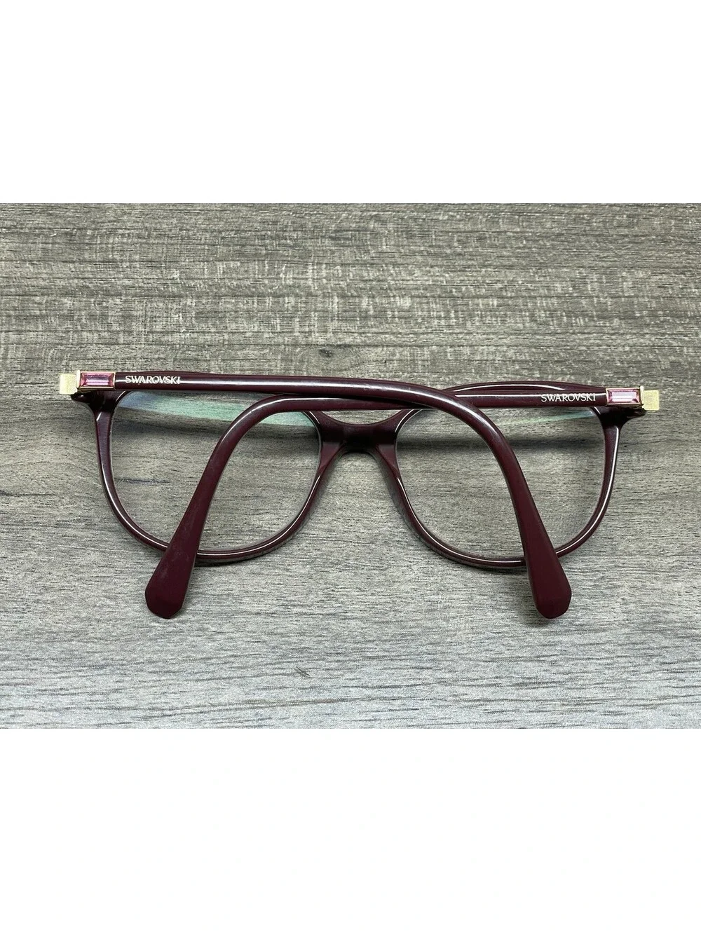 Swarovski Authentic Eyeglasses Frames SK 2002 1008 Maroon / Jeweled 51-17-140